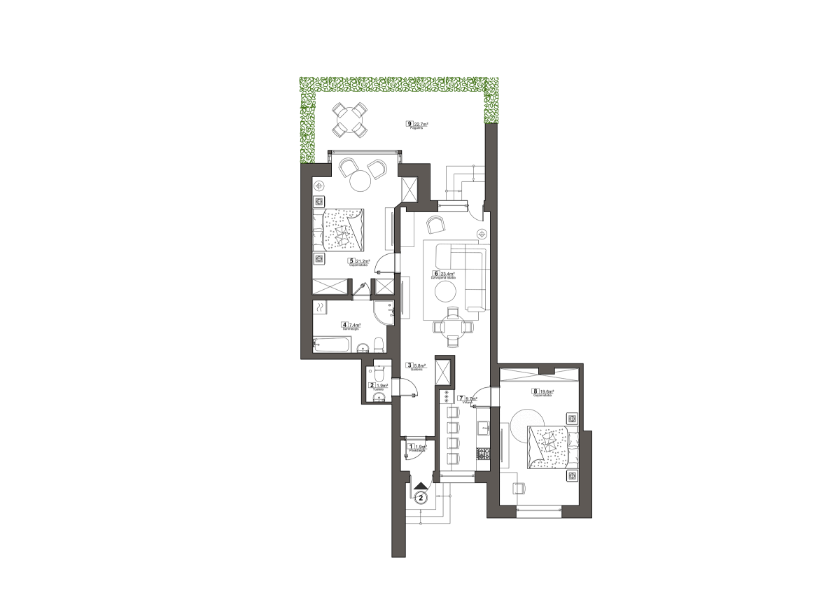 Mieszkanie 3 pokoi 94 m² Jurmała, Łotwa