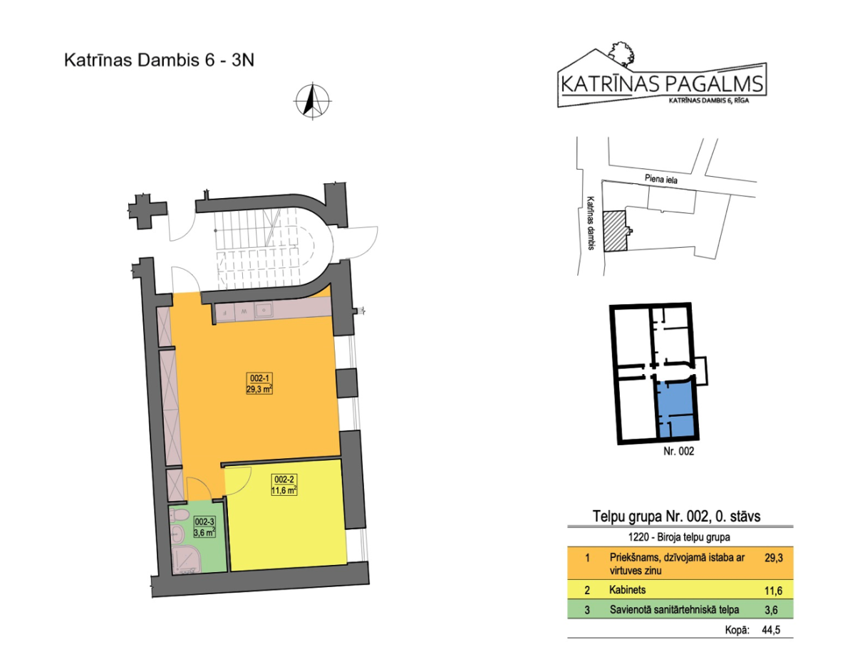 Wohnung 2 zimmer 45 m² Riga, Lettland